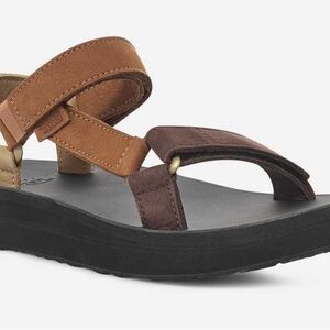 Teva Dual-Tone Sandals in Brown and Tan Midform